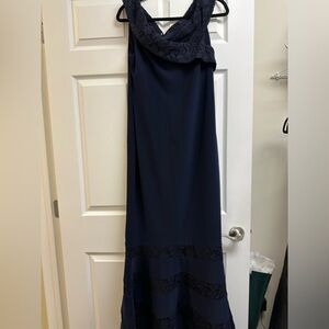Elegant Ralph Lauren Navy Blue Gown